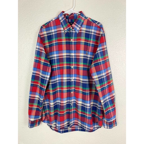 Ralph Lauren Other - Ralph Lauren Plaid Long Sleeve Button Down Shirt Men Extra Large Multicolor Red